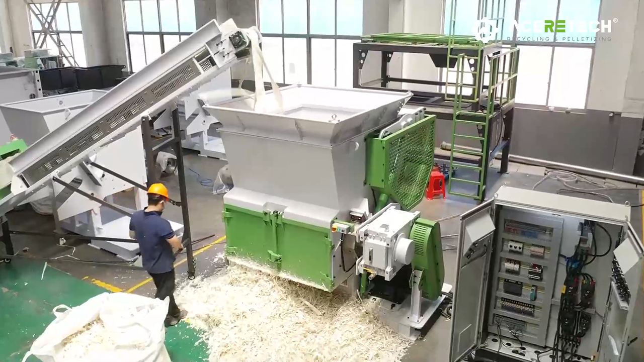 MS Shredder For In plant Membrane Recycling