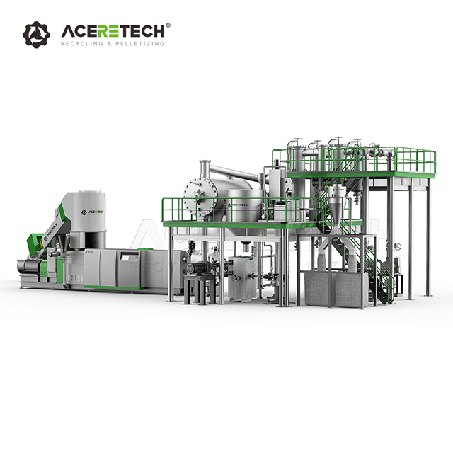 LSP Warm Service Pet Plastic Recycling Machine With Liquid State Polymerization System